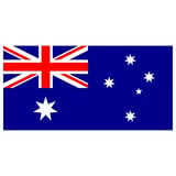 Australian flag featuring the Union Jack in the upper left corner and white stars on a dark blue background representing the Southern Cross constellation